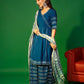 Sharara Set Rayon Blue Lace Salwar Kameez