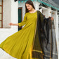 Palazzo Salwar Suit Rayon Green Lace Salwar Kameez