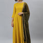 Salwar Suit Rayon Mustard Plain Salwar Kameez