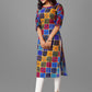 Designer Kurti Rayon Multi Colour Print Kurtis