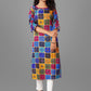 Designer Kurti Rayon Multi Colour Print Kurtis