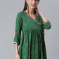 Designer Kurti Rayon Green Print Kurtis