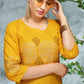 Casual Kurti Rayon Mustard Print Kurtis