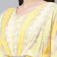 Designer Kurti Rayon Yellow Print Kurtis