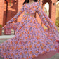 Gown Faux Georgette Multi Colour Digital Print Gown