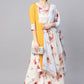 Salwar Suit Crepe Silk Yellow Digital Print Salwar Kameez