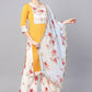 Salwar Suit Crepe Silk Yellow Digital Print Salwar Kameez