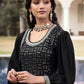 Salwar Suit Georgette Black Embroidered Salwar Kameez