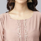 Salwar Suit Viscose Mauve Embroidered Salwar Kameez