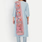 Salwar Suit Viscose Aqua Blue Embroidered Salwar Kameez