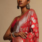 Classic Art Banarasi Silk Red Woven Saree