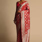 Classic Art Banarasi Silk Red Woven Saree