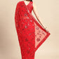 Classic Art Silk Red Embroidered Saree