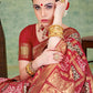 Classic Art Silk Red Weaving Saree