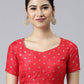 Designer Blouse Banarasi Jacquard Red Weaving Blouse