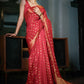 Classic Banarasi Silk Red Weaving Saree