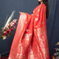 Trendy Saree Banarasi Silk Red Weaving Saree