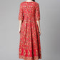 Casual Kurti Cotton Red Print Kurtis
