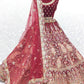 Lehenga Choli Velvet Red Diamond Lehenga Choli