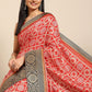 Trendy Saree Crepe Silk Red Woven Saree