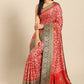 Trendy Saree Crepe Silk Red Woven Saree