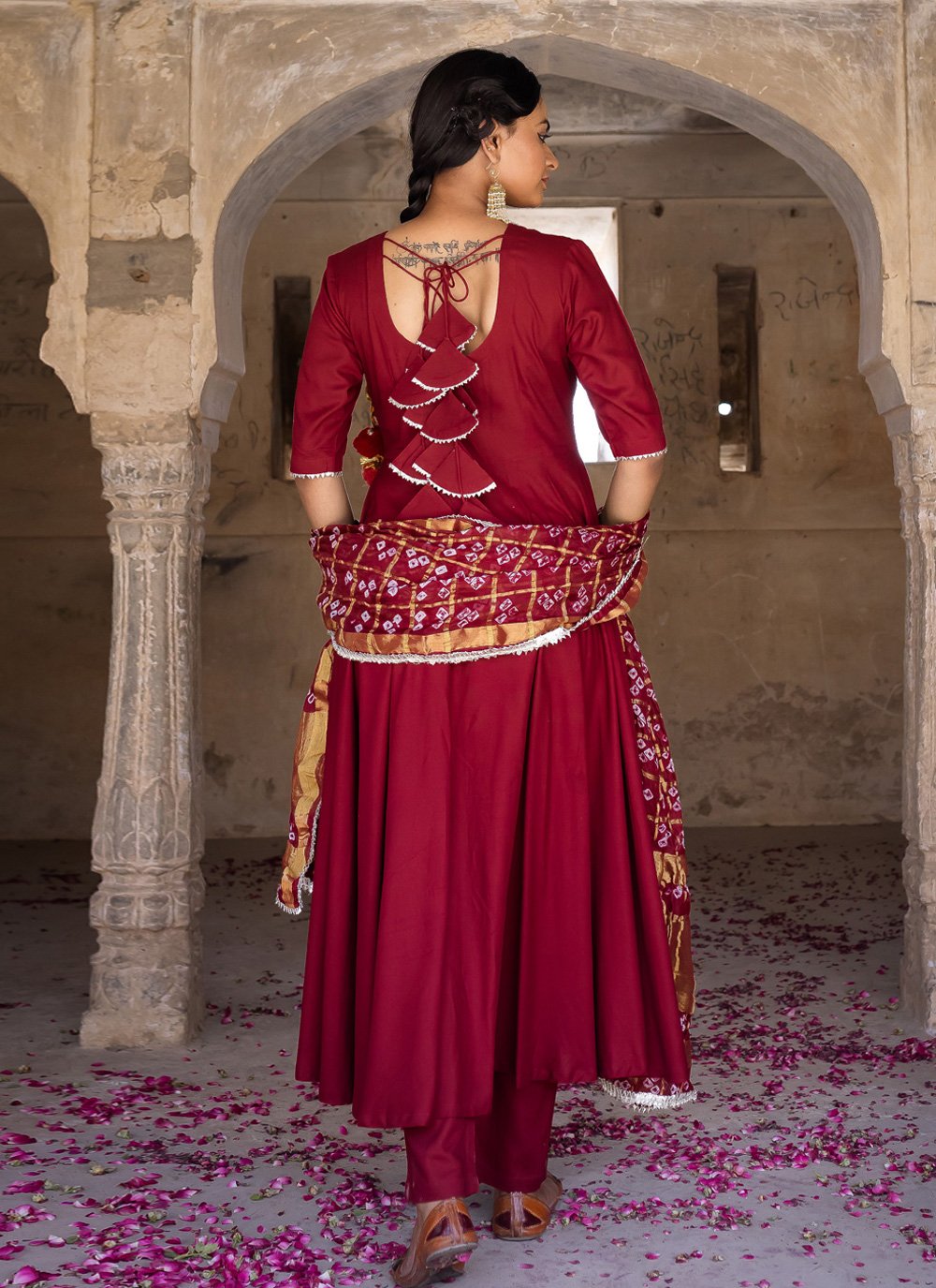 Pant Style Suit Rayon Red Digital Print Salwar Kameez