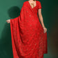 Contemporary Georgette Red Diamond Saree