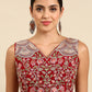 Blouse Georgette Red Embroidered Blouse