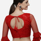 Blouse Net Red Embroidered Blouse