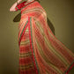 Classic Georgette Red Foil Print Saree