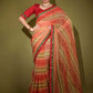 Classic Georgette Red Foil Print Saree