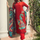 Trendy Suit Silk Viscose Red Digital Print Salwar Kameez