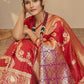 Trendy Saree Silk Red Weaving Saree