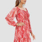 Party Wear Kurti Chiffon Red Print Kurtis