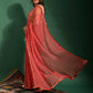 Casual Chiffon Red Mirror Saree
