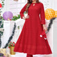 Designer Gown Rayon Red Chikankari Work Gown