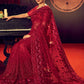 Contemporary Net Red Crystals Saree