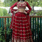 Lehenga Choli Faux Georgette Red Embroidered Lehenga Choli