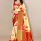 Classic Silk Red Patch Border Saree