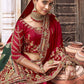 Designer Silk Viscose Red Diamond Saree