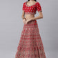 Lehenga Choli Silk Red Embroidered Lehenga Choli