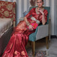 Designer Handloom Silk Red Weaving Saree