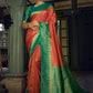 Classic Kanjivaram Silk Red Weaving Saree