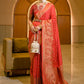 Contemporary Silk Red Weaving Saree