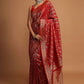 Trendy Saree Art Banarasi Silk Red Woven Saree