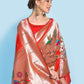 Trendy Saree Silk Red Meenakari Saree