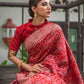 Trendy Saree Tussar Silk Red Woven Saree