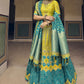 Lehenga Choli Banarasi Silk Green Embroidered Lehenga Choli