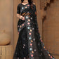 Trendy Saree Net Black Cord Work Saree