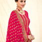 Salwar Suit Georgette Red Embroidered Salwar Kameez